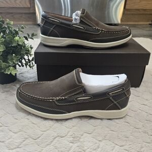 Florsheim Men's Lakeside Casual Brown Slip On Loafers, Size 9.5